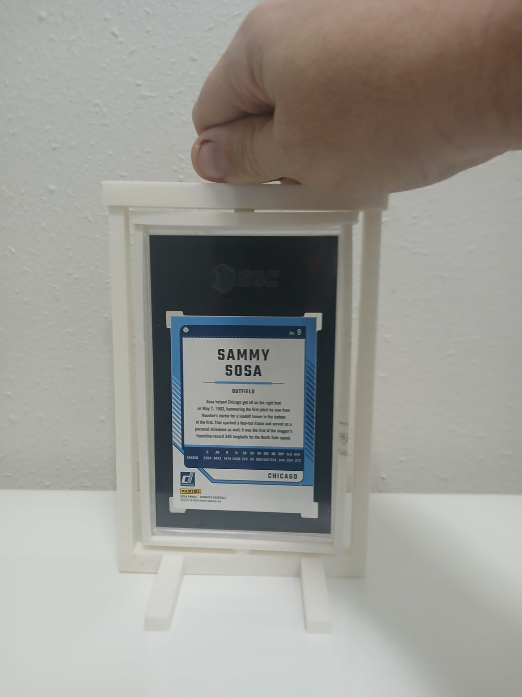1 Color SGC * Vertical * Graded Sports Trading Card Pokemon Slab Spinner Display