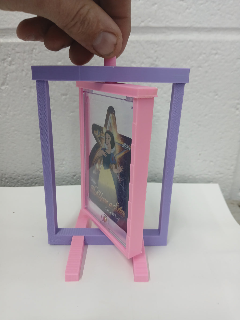 2 Color Magnetic Acrylic Case * Vertical * Graded Trading Sports Card Pokemon Slab Spinner Display