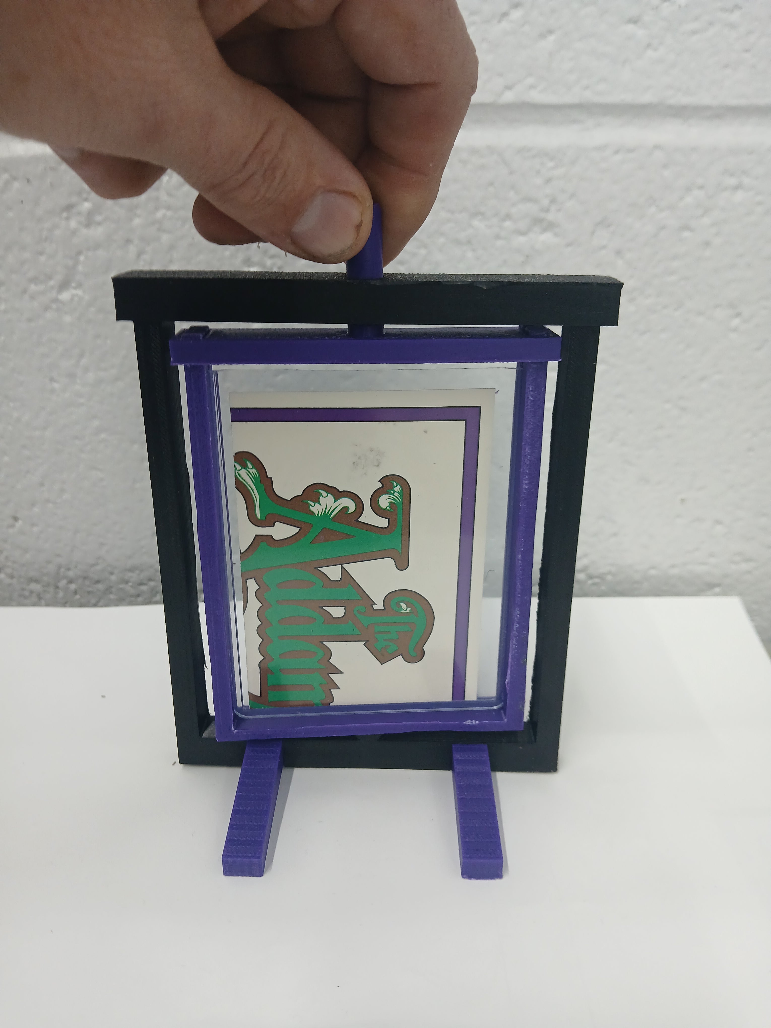 2 Color Toploader * Vertical * Graded Trading Sports Card Pokemon Slab Spinner Display