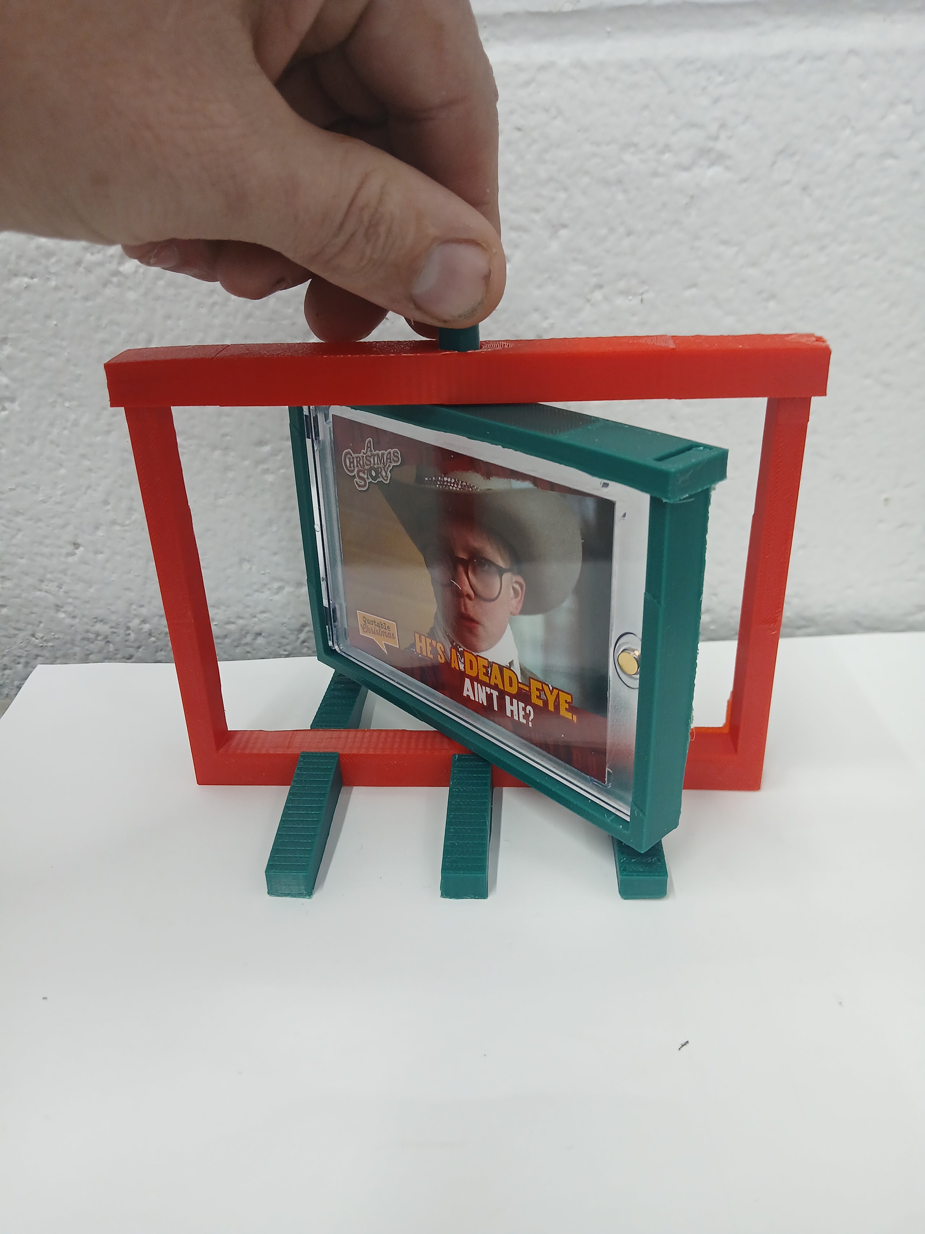 2 Color Magnetic Acrylic Case * Horizontal * Graded Trading Sports Card Pokemon Slab Spinner Display