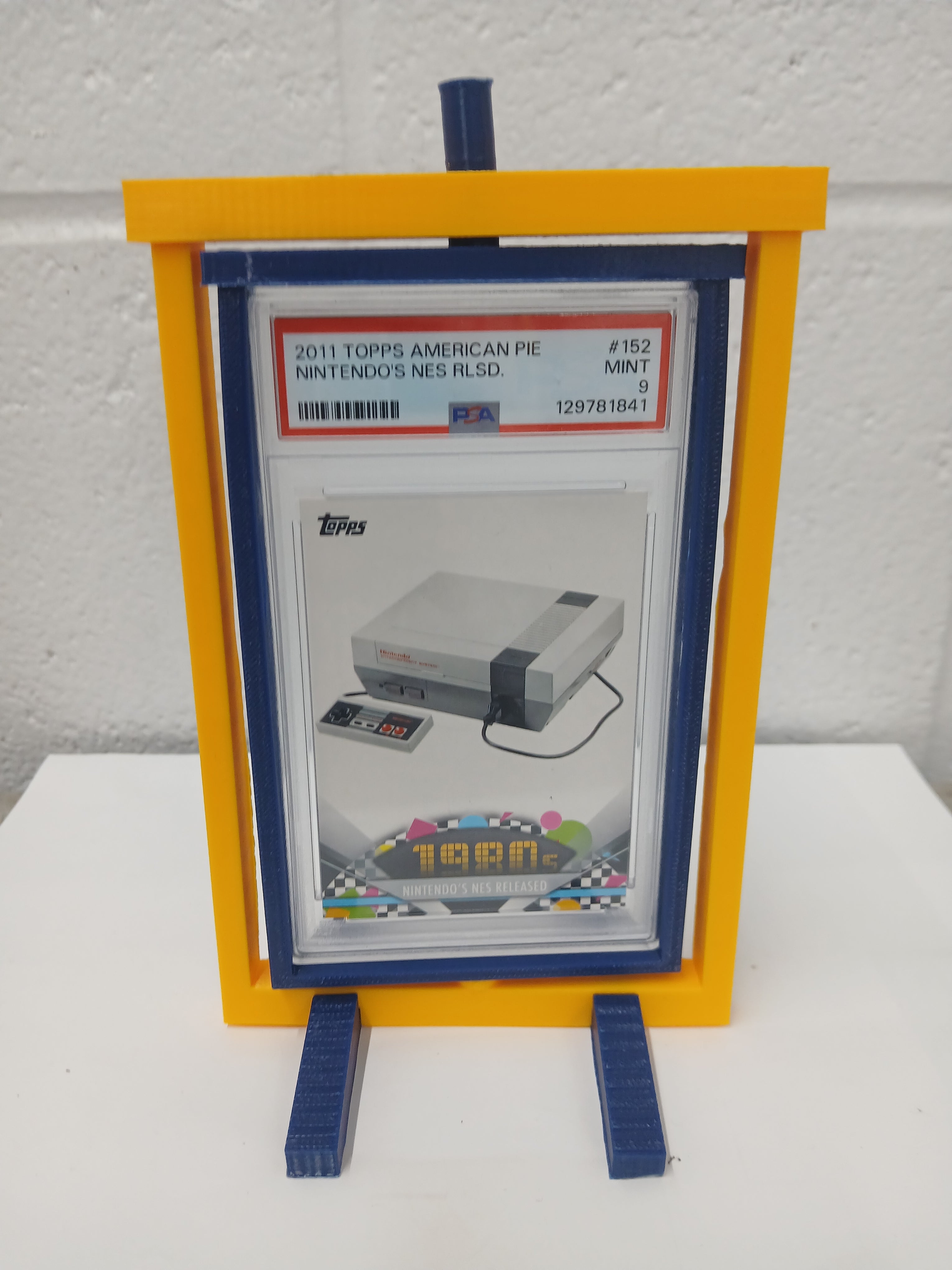 2 Color PSA * Vertical * Graded Trading Card Pokemon Slab Spinner Display