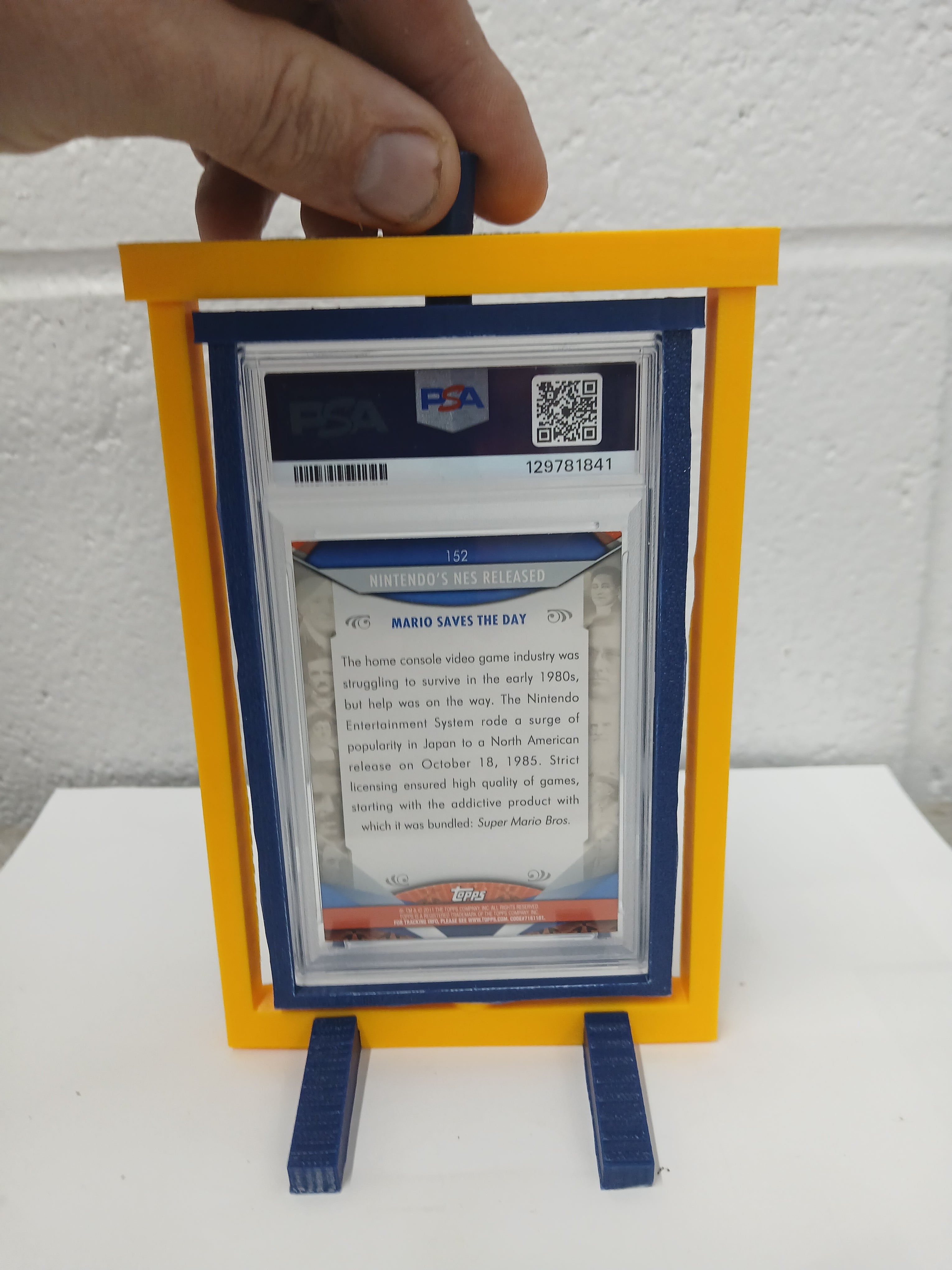 2 Color PSA * Vertical * Graded Trading Card Pokemon Slab Spinner Display