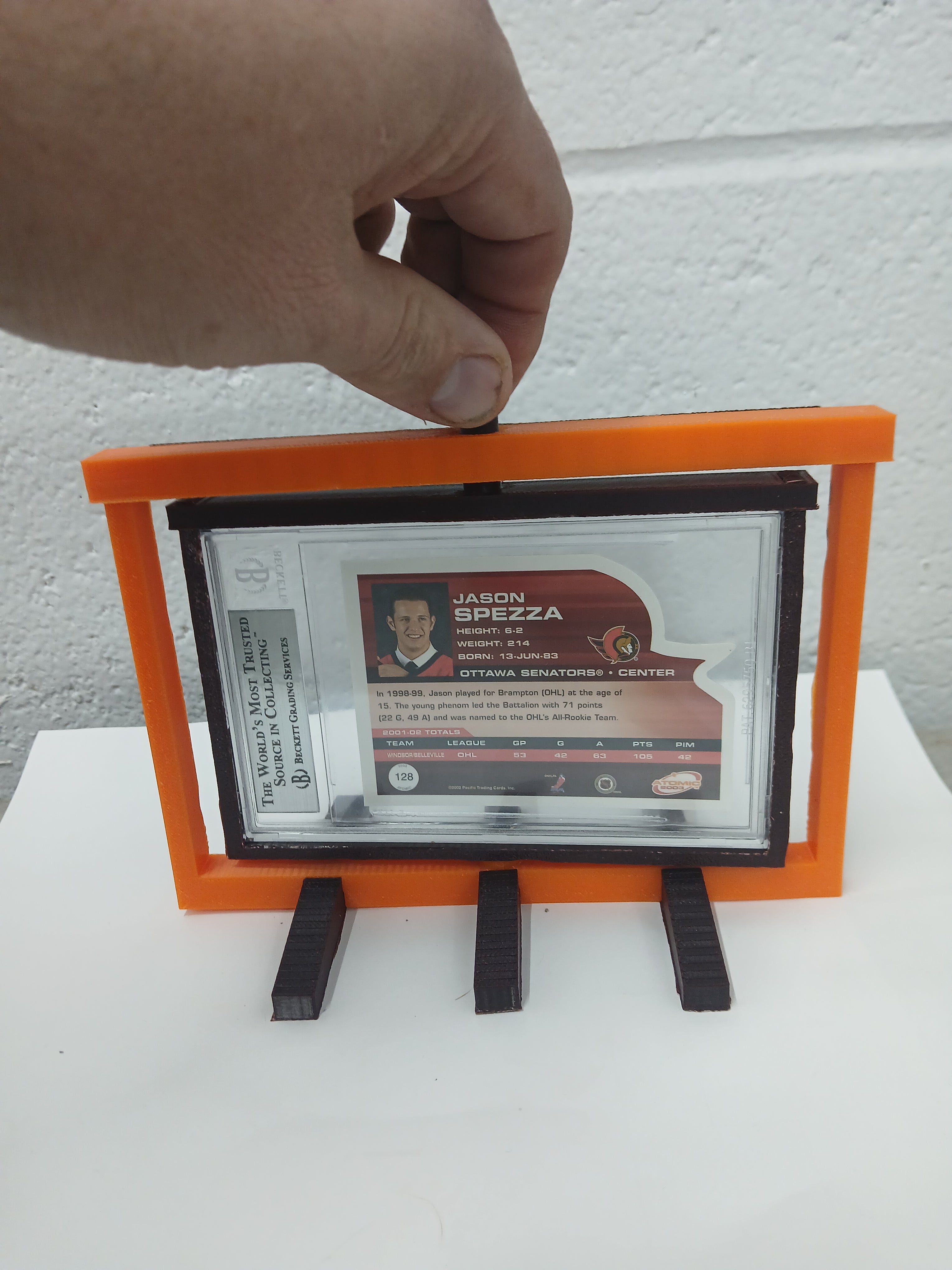 2 Color Beckett BGS * Horizontal * Graded Trading Sports Card Pokemon Slab Spinner Display