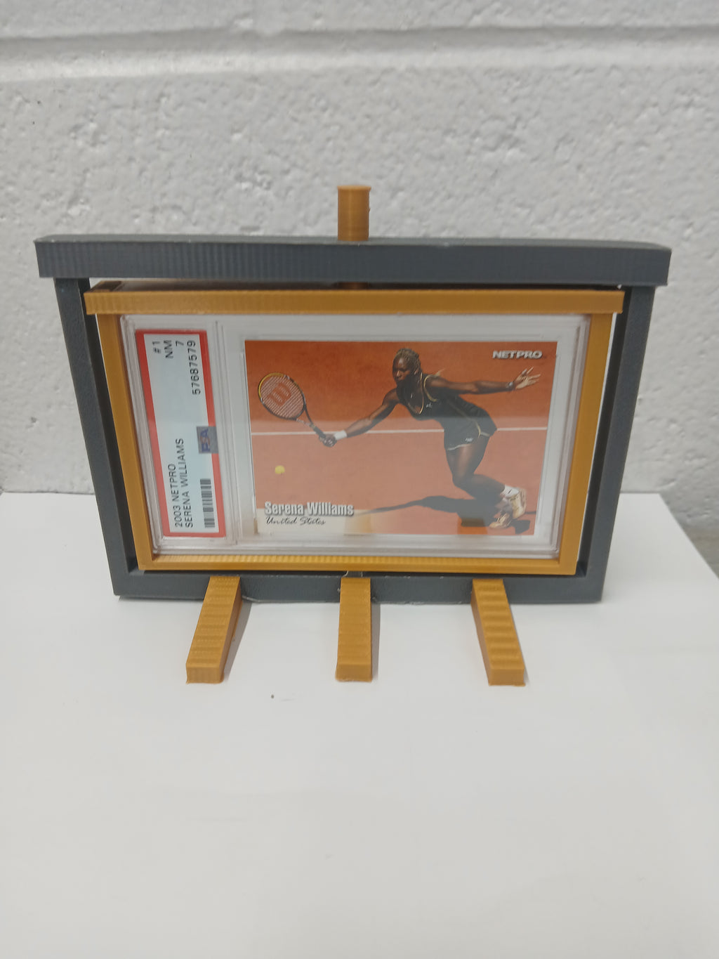 2 Color PSA * Horizontal * Graded Trading Sports Card Pokemon Slab Spinner Display