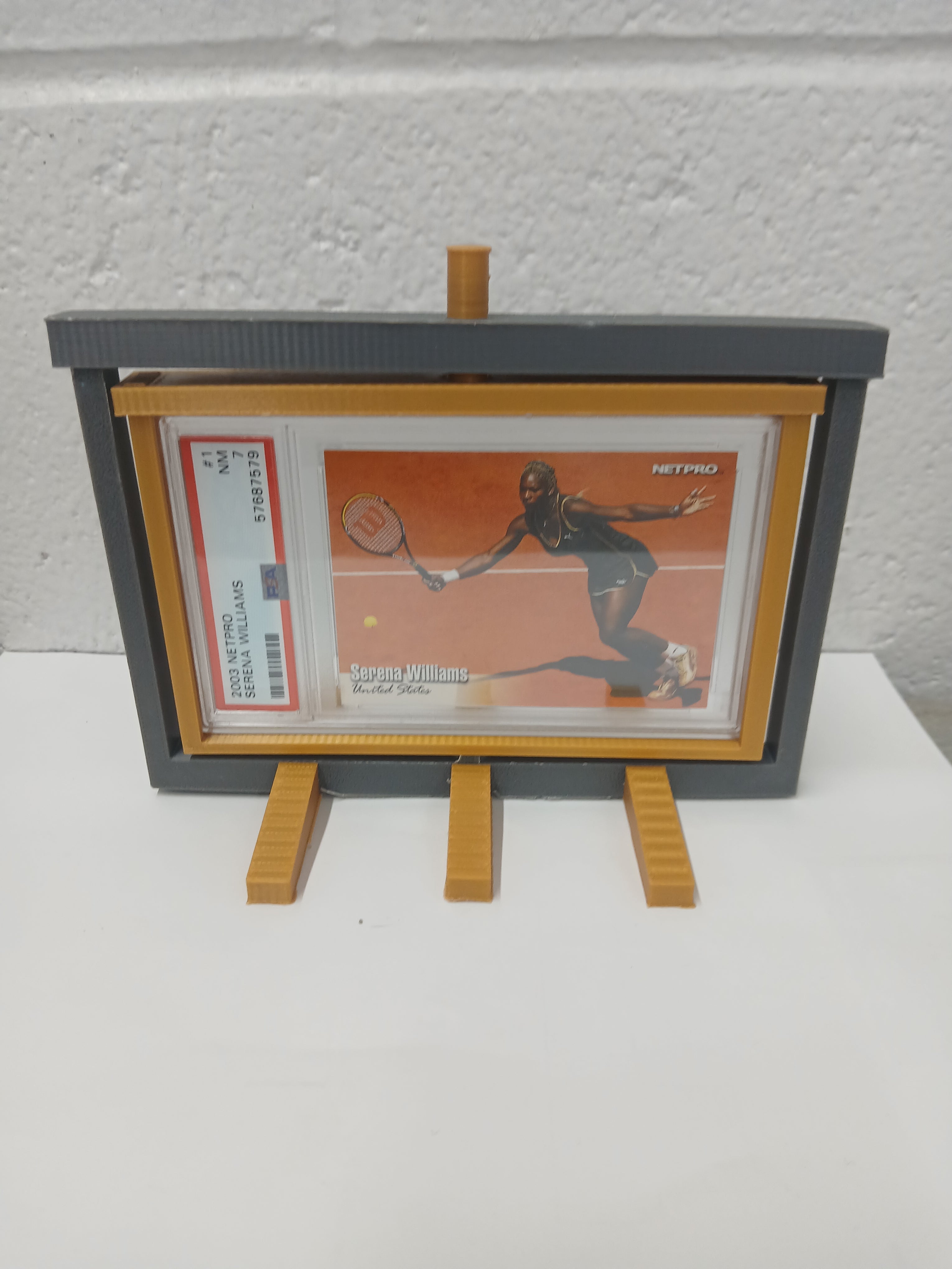 2 Color PSA * Horizontal * Graded Trading Sports Card Pokemon Slab Spinner Display