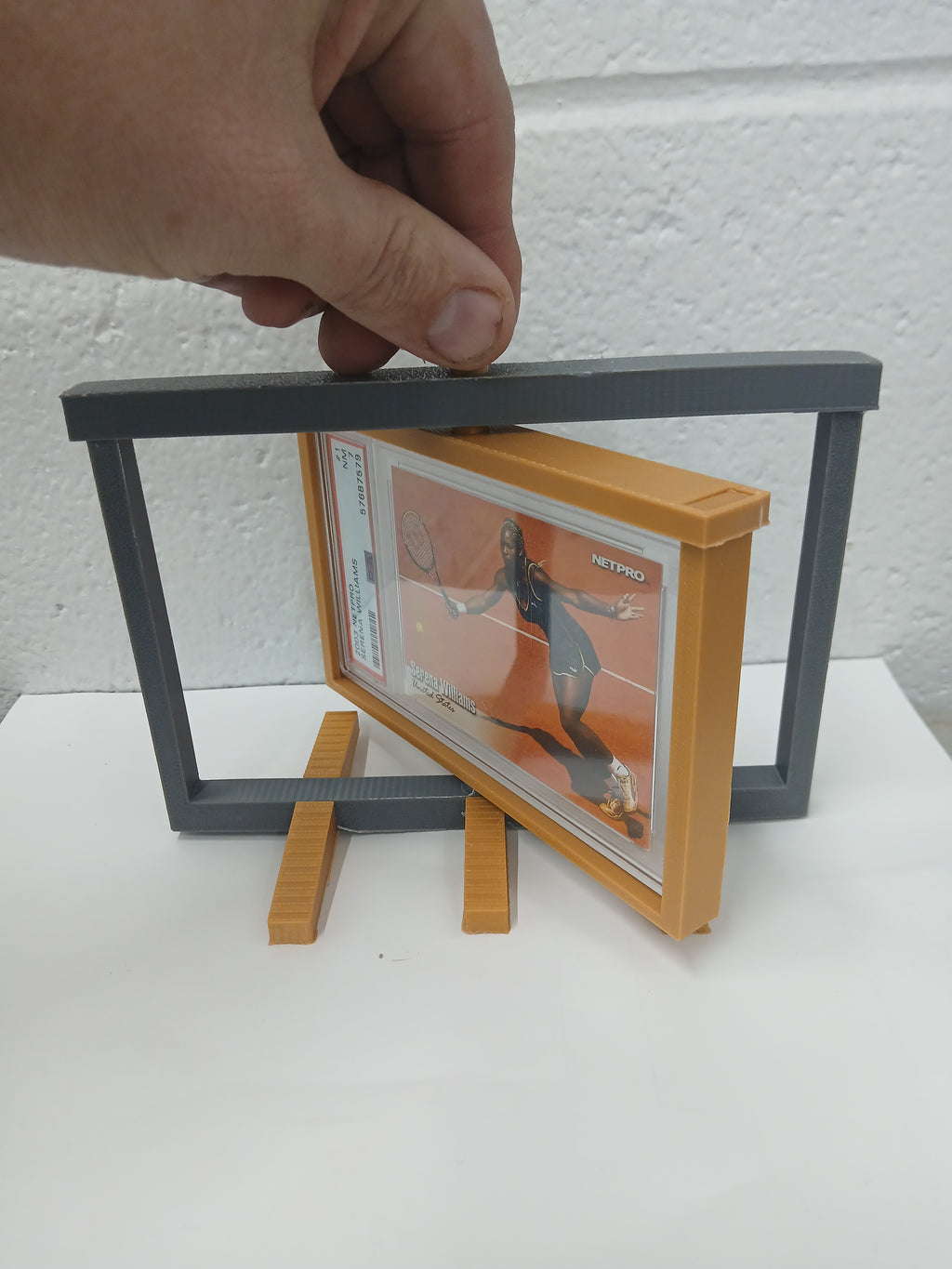 2 Color PSA * Horizontal * Graded Trading Sports Card Pokemon Slab Spinner Display