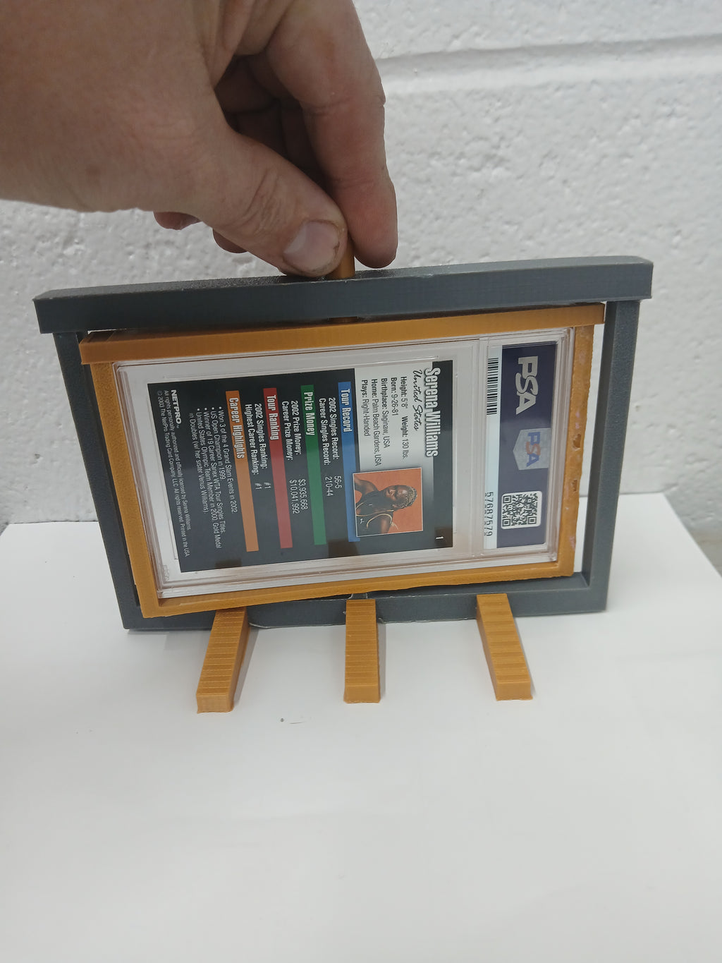 2 Color PSA * Horizontal * Graded Trading Sports Card Pokemon Slab Spinner Display