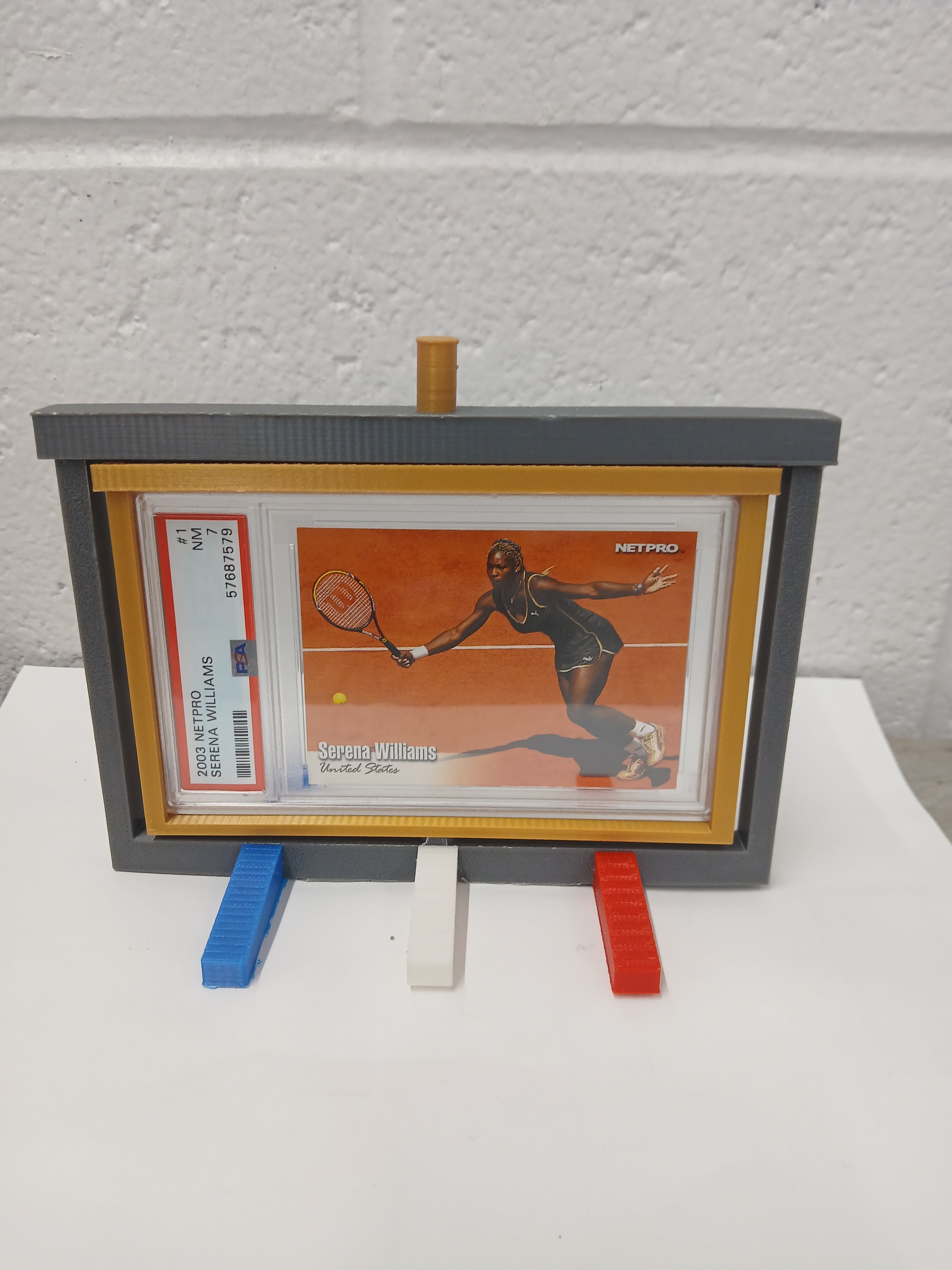 3 Color PSA * Horizontal * Graded Trading Sports Card Pokemon Slab Spinner Display