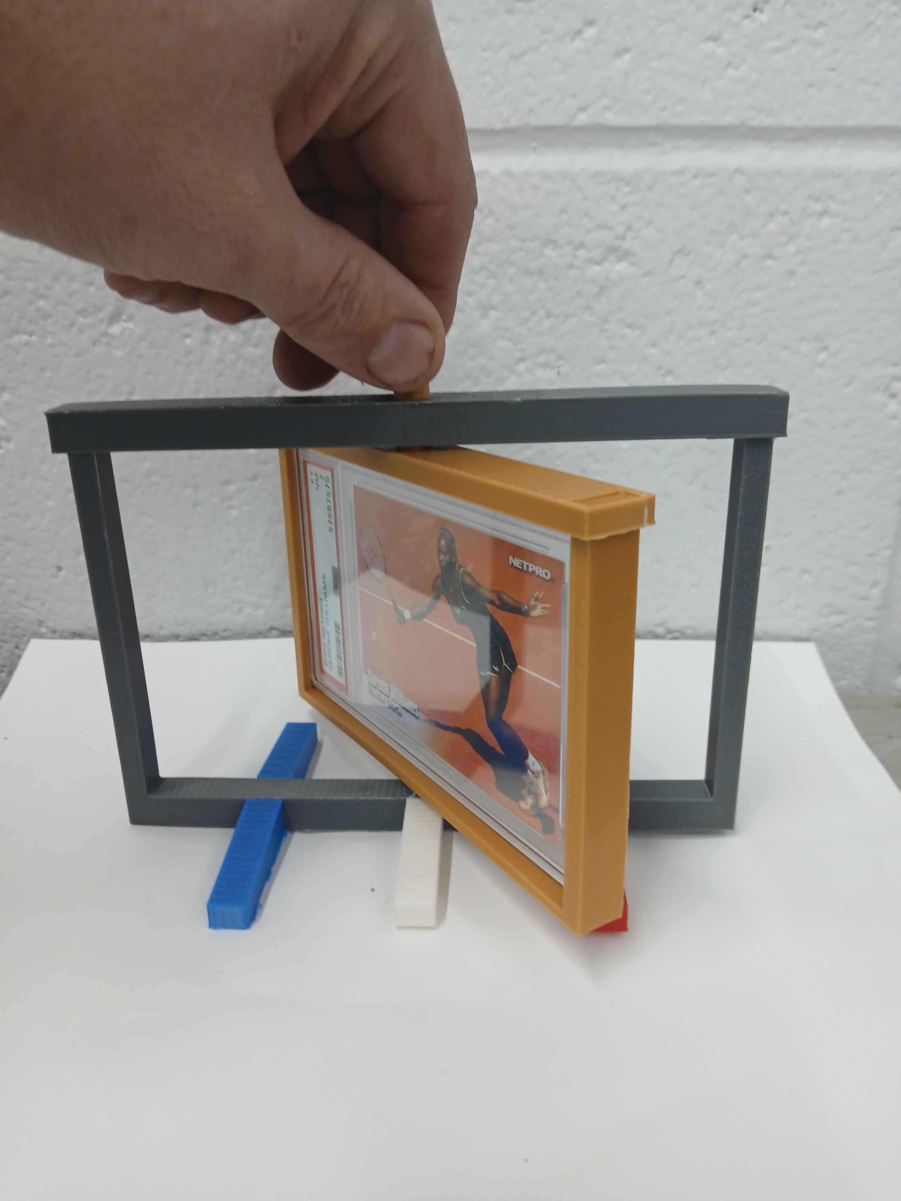 3 Color PSA * Horizontal * Graded Trading Sports Card Pokemon Slab Spinner Display