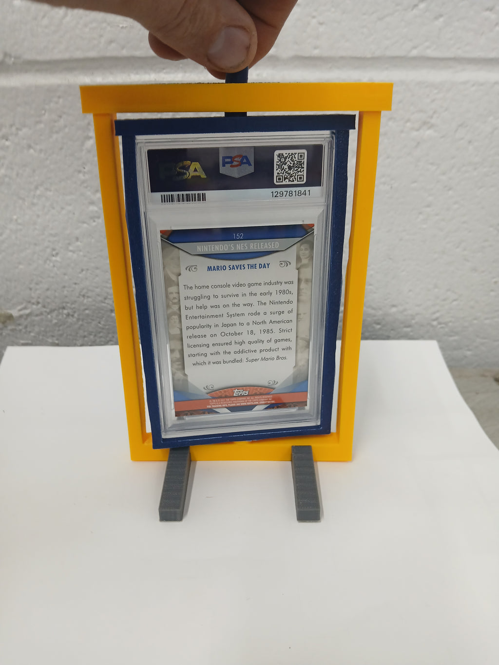 3 Color PSA * Vertical * Graded Trading Card Pokemon Slab Spinner Display