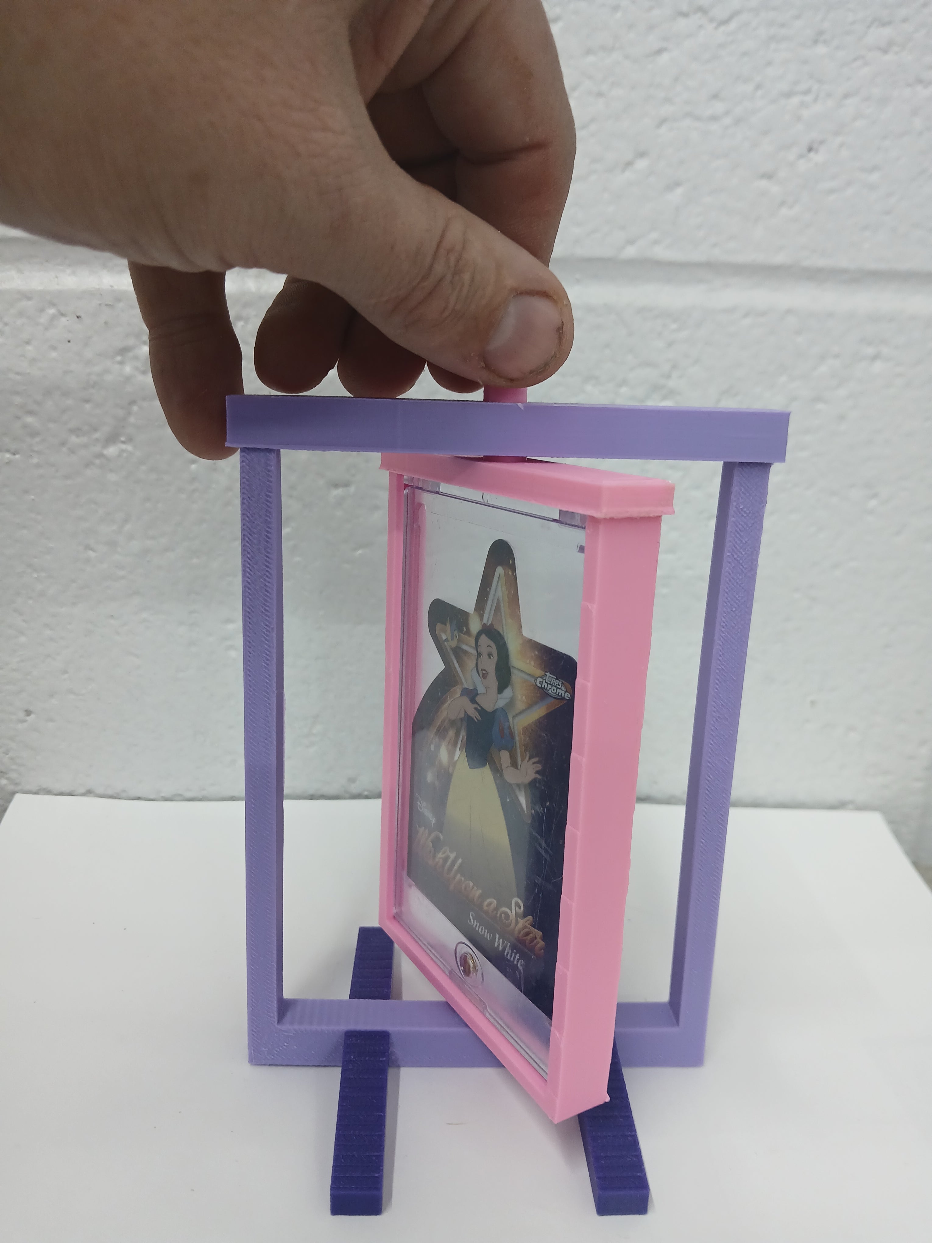 3 Color Magnetic Acrylic Case * Vertical * Graded Trading Sports Card Pokemon Slab Spinner Display