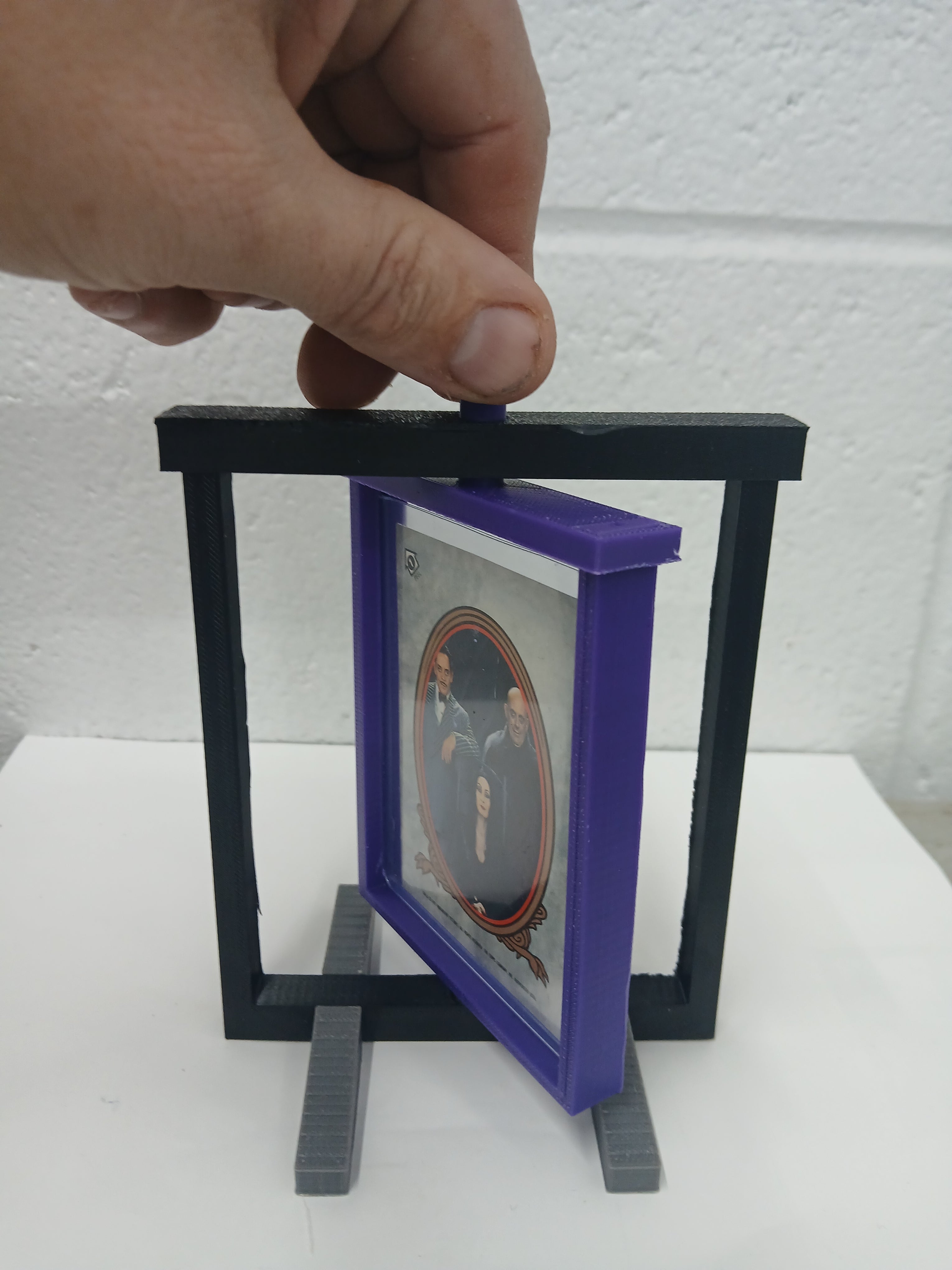 3 Color Toploader * Vertical * Graded Trading Sports Card Pokemon Slab Spinner Display