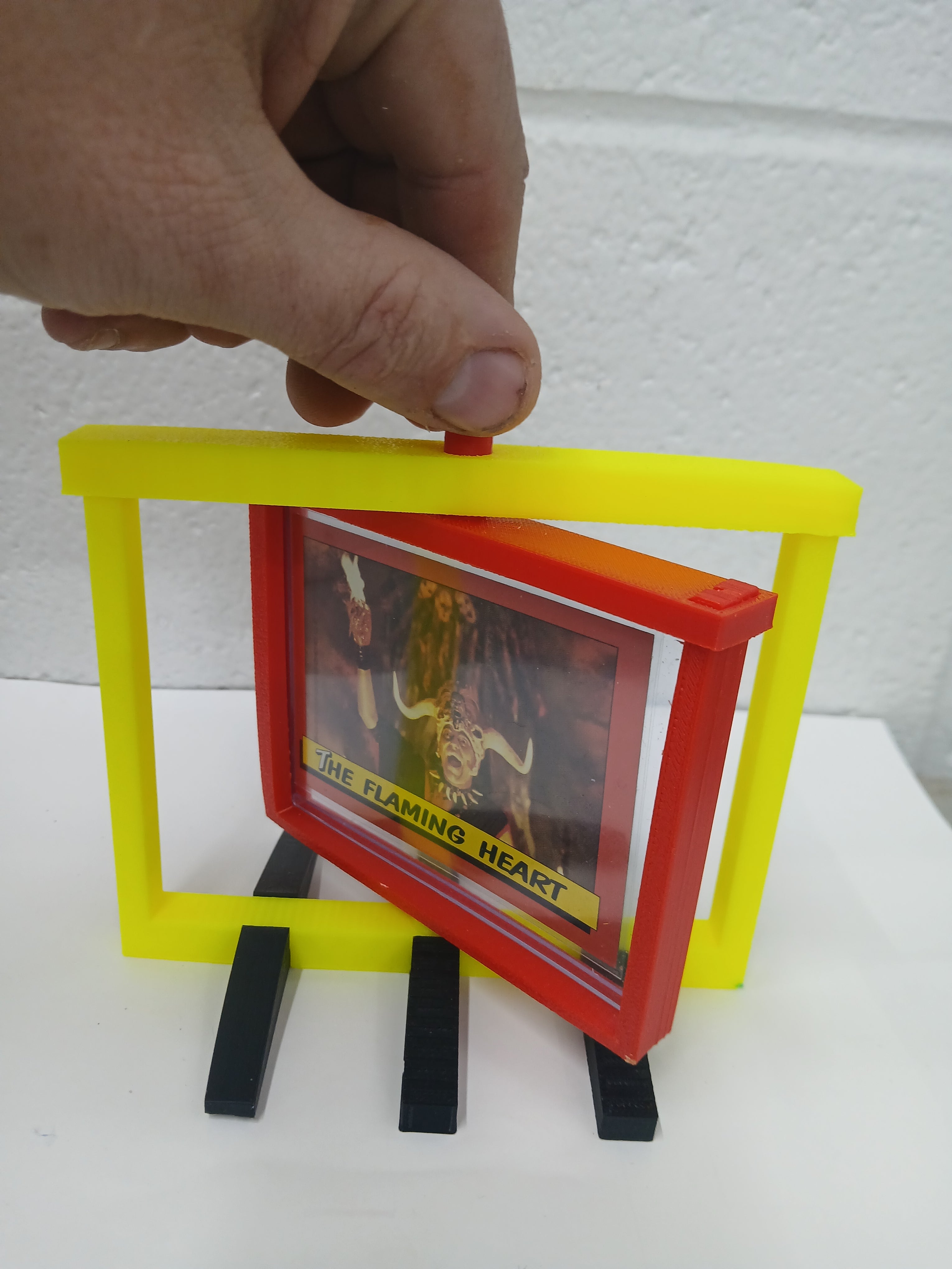 3 Color Toploader * Horizontal * Graded Trading Sports Card Pokemon Slab Spinner Display