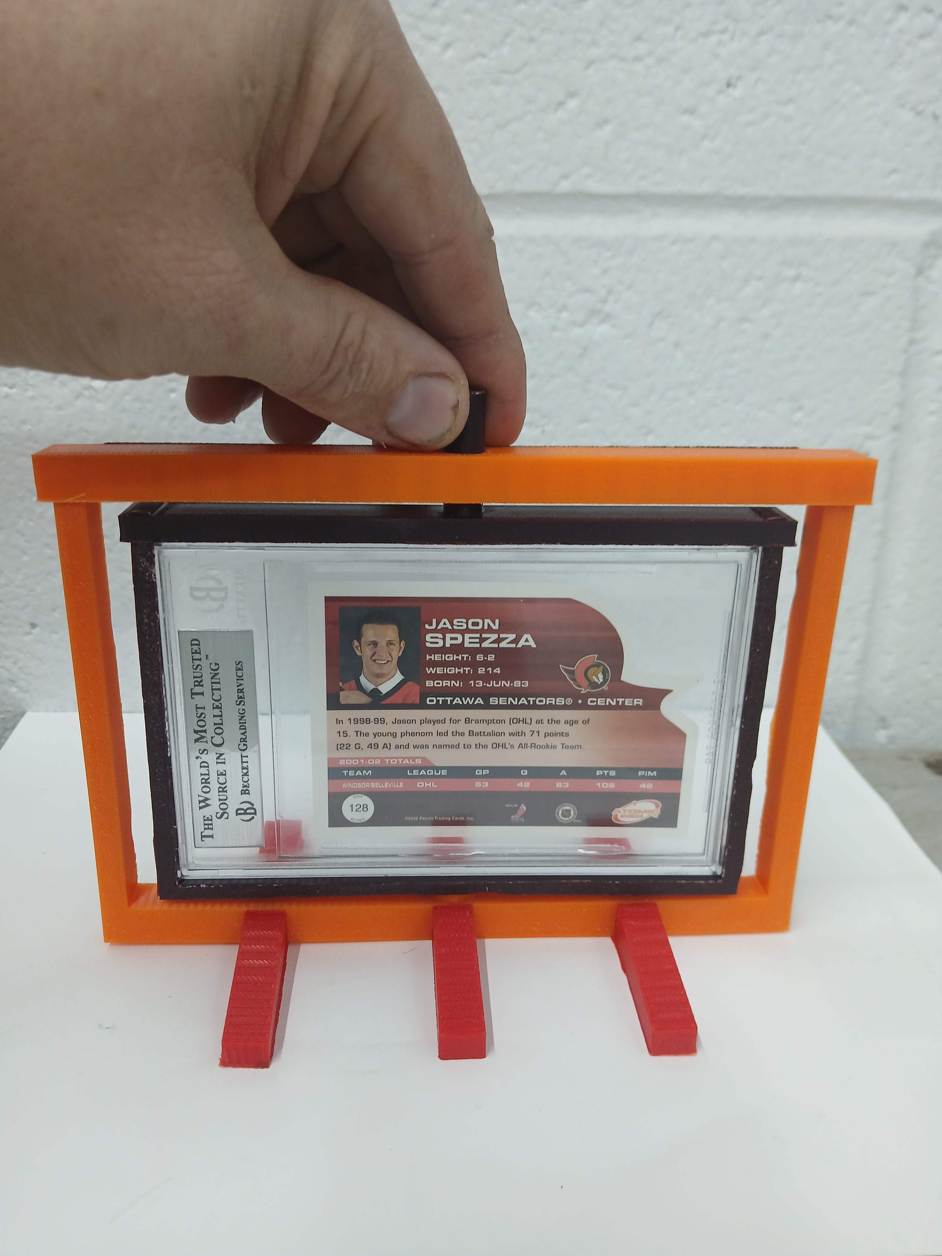 3 Color Beckett BGS * Horizontal * Graded Trading Sports Card Pokemon Slab Spinner Display