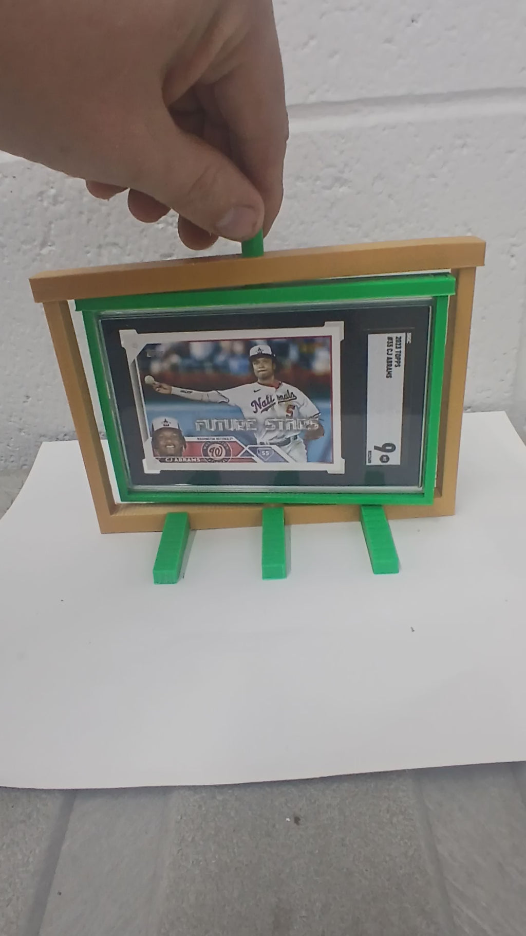 2 Color SGC * Horizontal * Graded Trading Sports Card Pokemon Slab Spinner Display