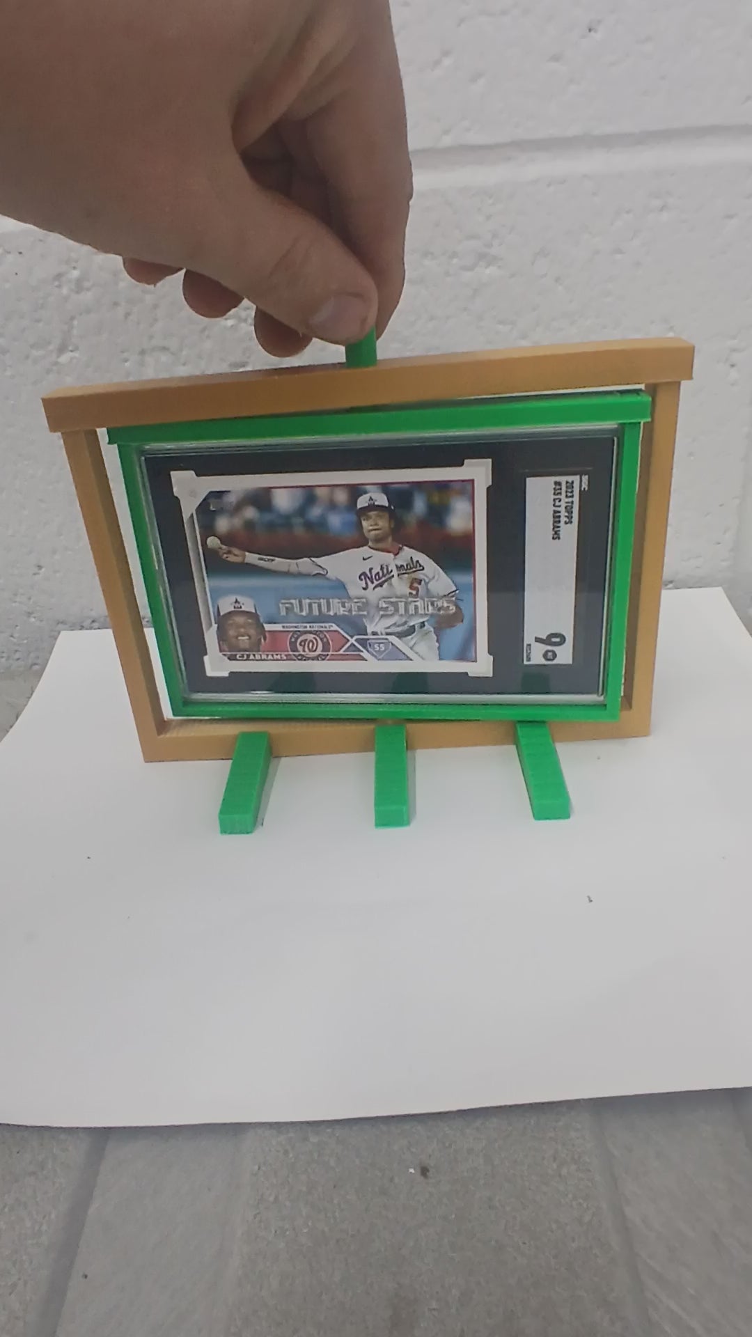 2 Color SGC * Horizontal * Graded Trading Sports Card Pokemon Slab Spinner Display