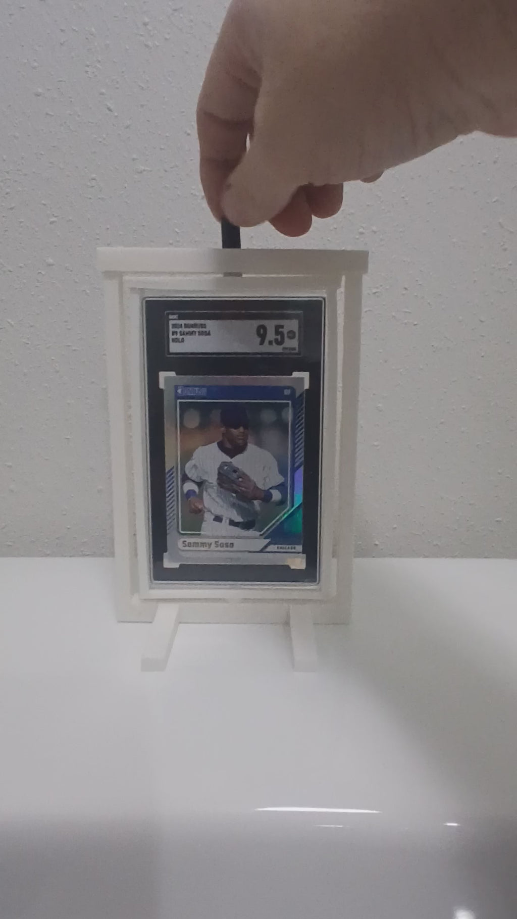 1 Color SGC * Vertical * Graded Sports Trading Card Pokemon Slab Spinner Display