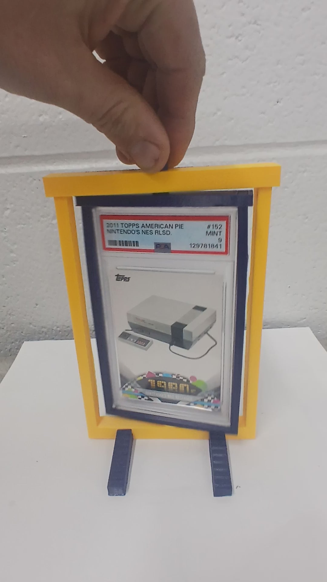 2 Color PSA * Vertical * Graded Trading Card Pokemon Slab Spinner Display