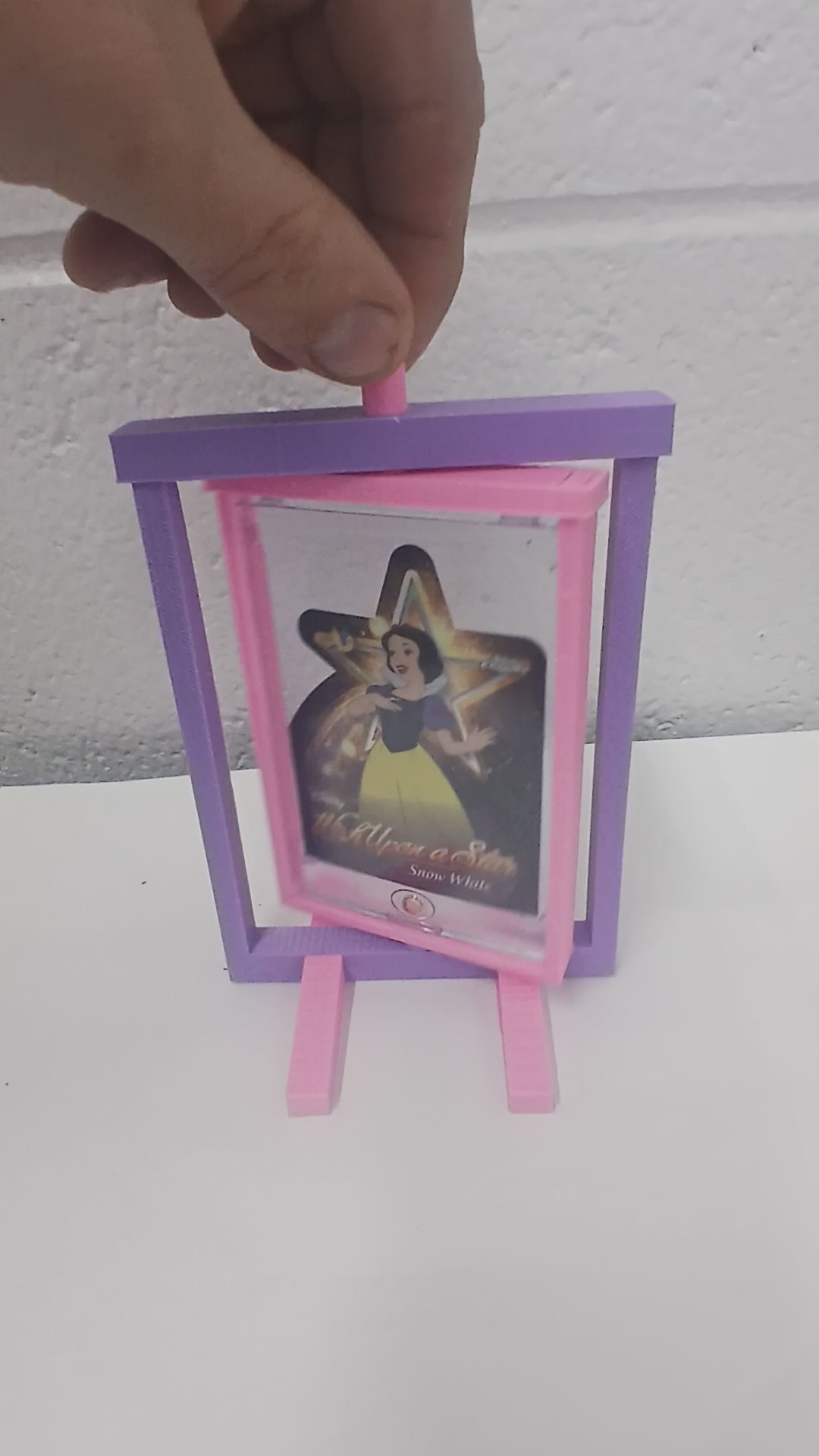 2 Color Magnetic Acrylic Case * Vertical * Graded Trading Sports Card Pokemon Slab Spinner Display