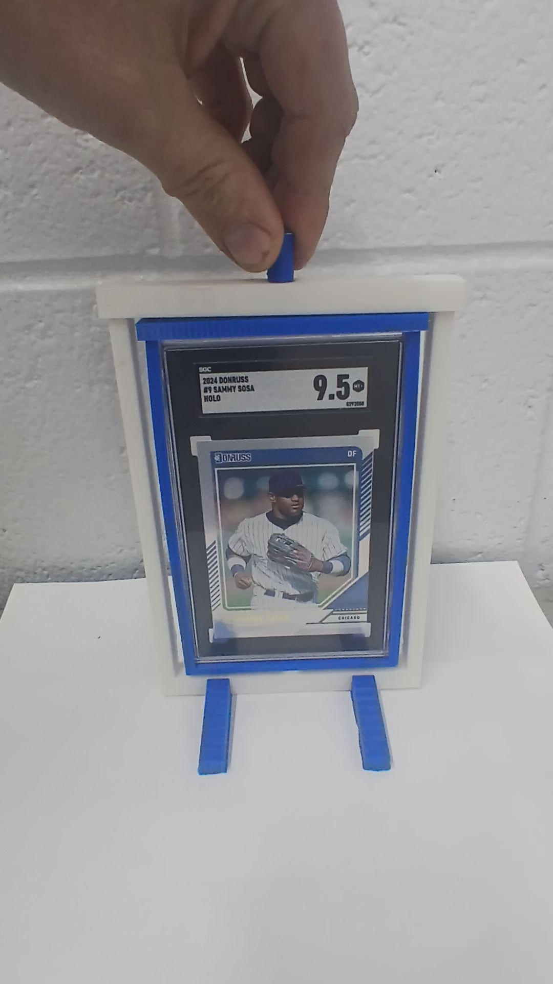 2 Color SGC * Vertical * Graded Trading Sports Card Pokemon Slab Spinner Display