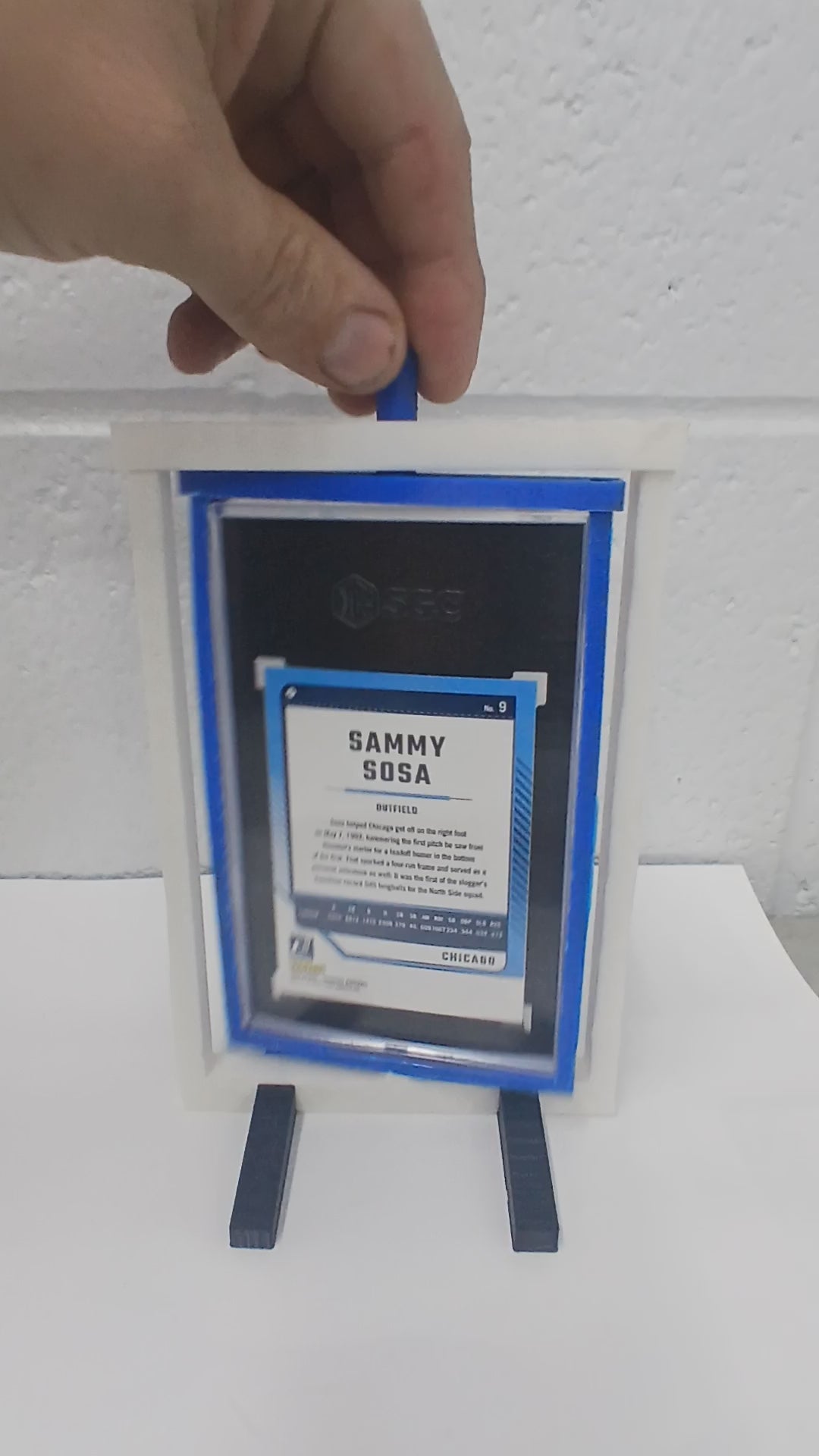 3 Color SGC * Vertical * Graded Trading Sports Card Pokemon Slab Spinner Display