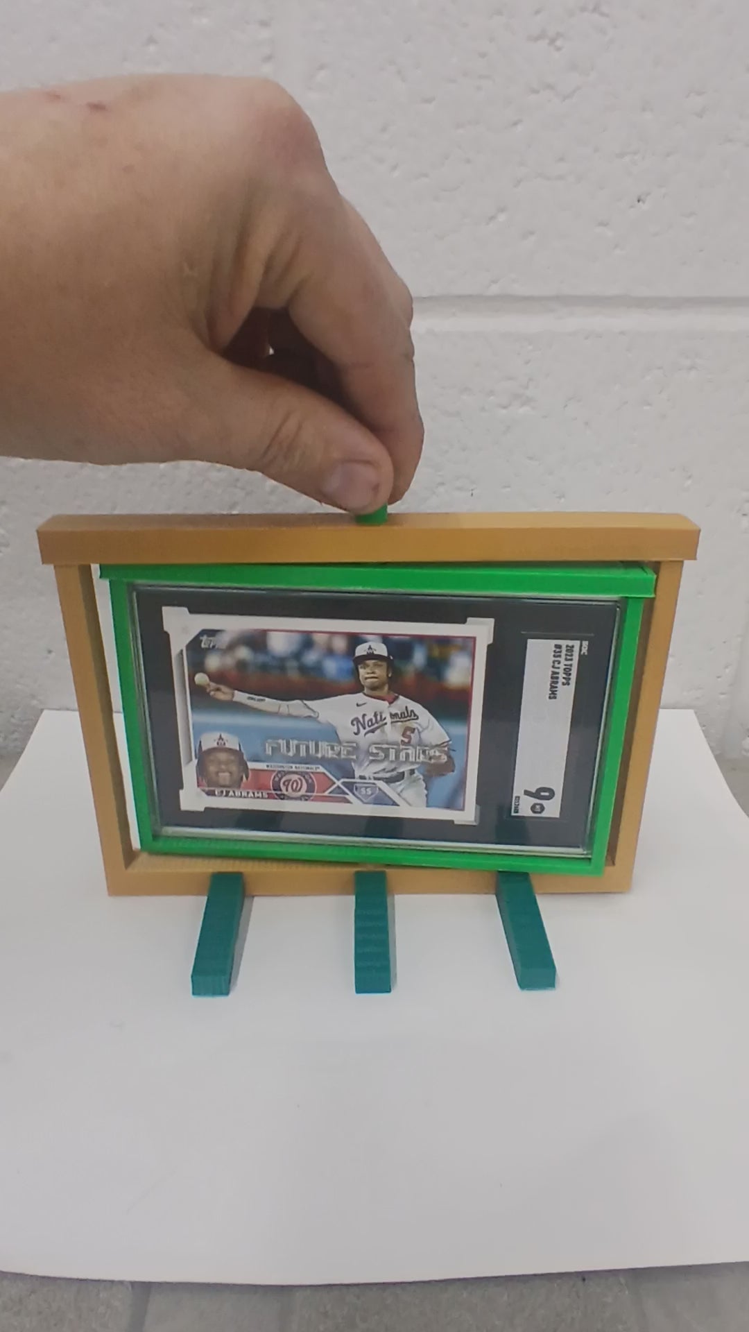 3 Color SGC * Horizontal * Graded Trading Sports Card Pokemon Slab Spinner Display