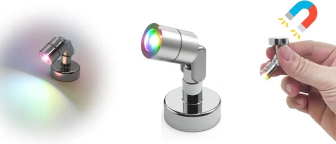 Miniature Graded Card Spotlight - Rotating Multi-Color